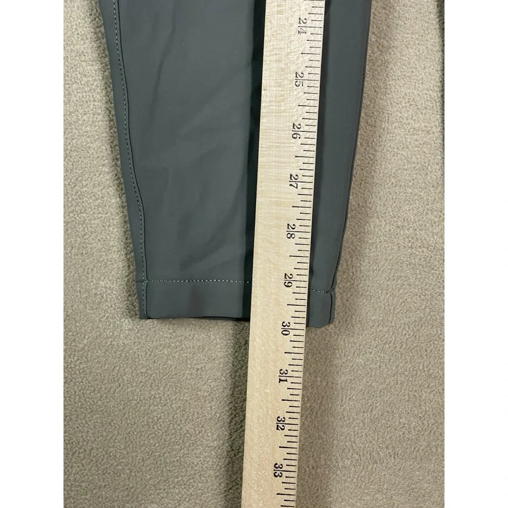 Lululemon Pants Womens 27 Green City Sleek 5 Pockets 7/8 Length Stretch Mid Rise